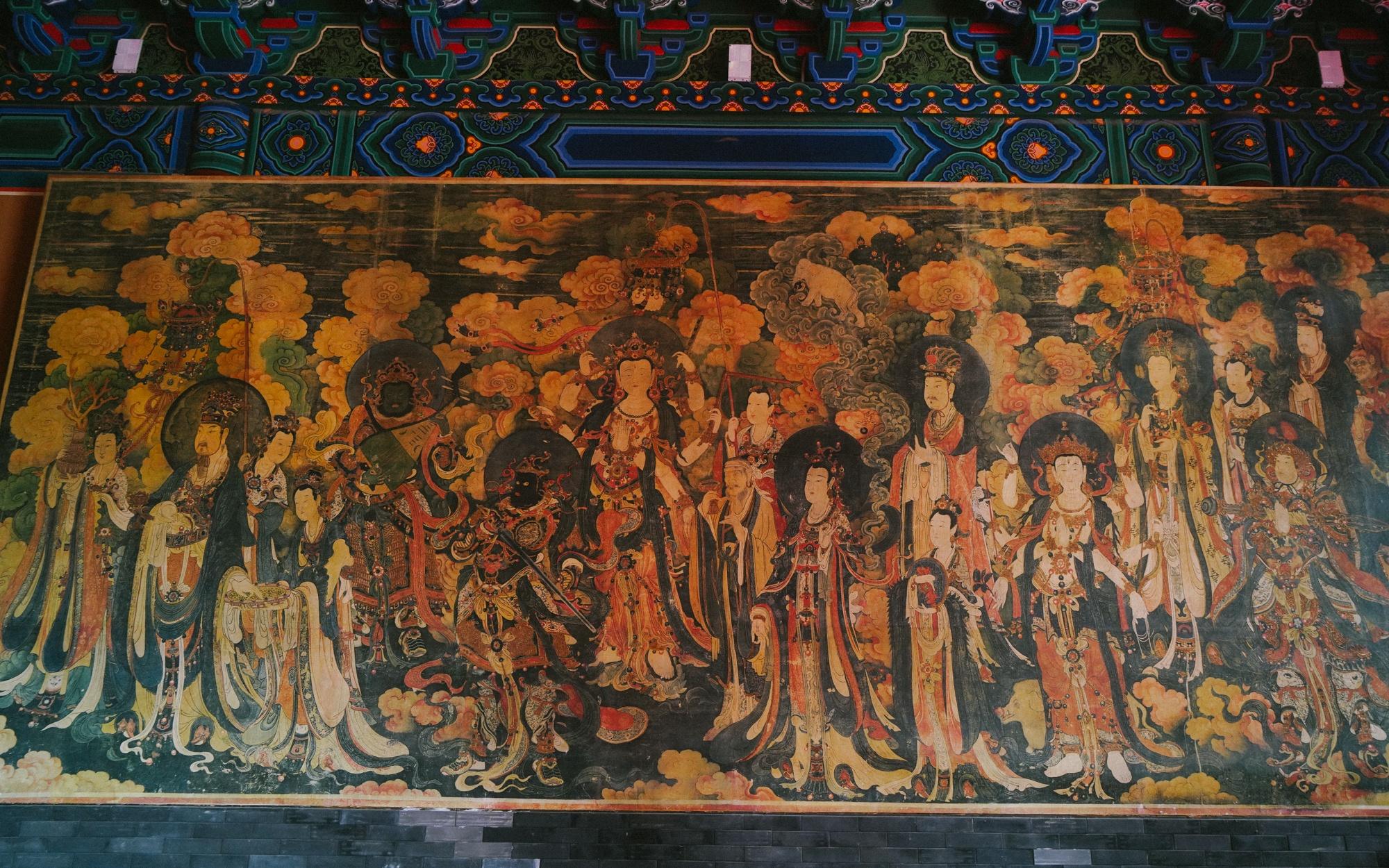 北京法海寺-明代壁画之最,媲美敦煌:北墙东-梵天礼佛护法图【300多幅高清大图细赏】 - 知乎