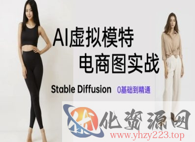 AI虚拟模特电商图实战，AI绘画Stable Diffusion 0基础到精通