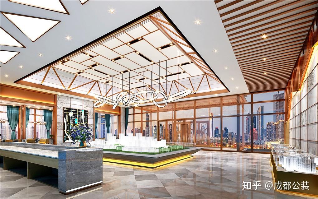成都九峰集团售楼部案例设计施工作品 - 知乎