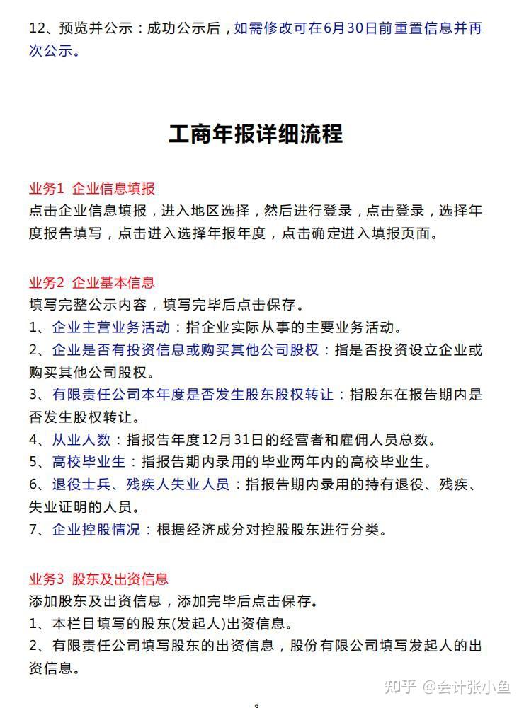 终于有人把企业工商年报，讲透彻了，附实操手册 - 知乎