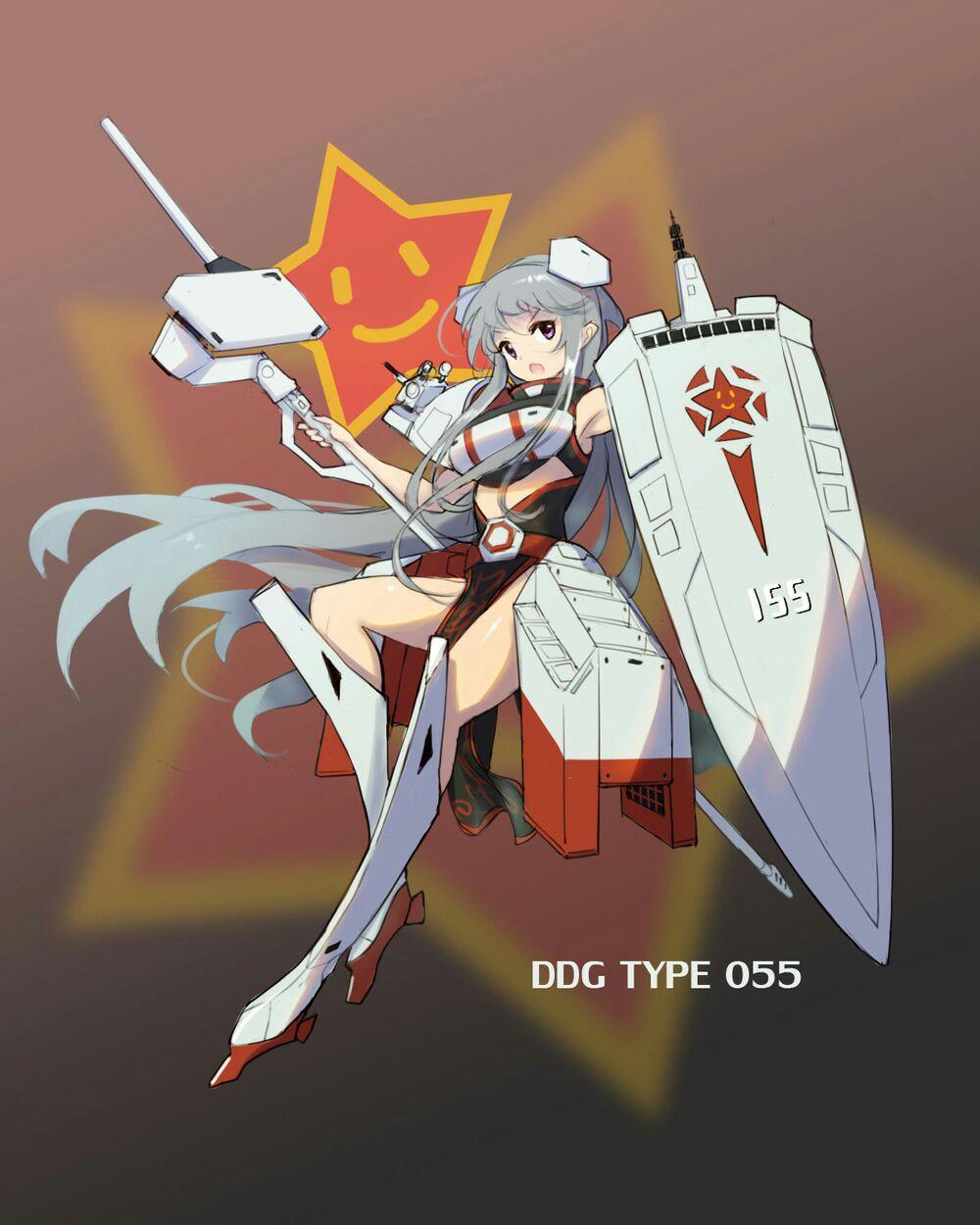 如果把我们的055大驱舰娘化,她会是什么样子? - 知乎