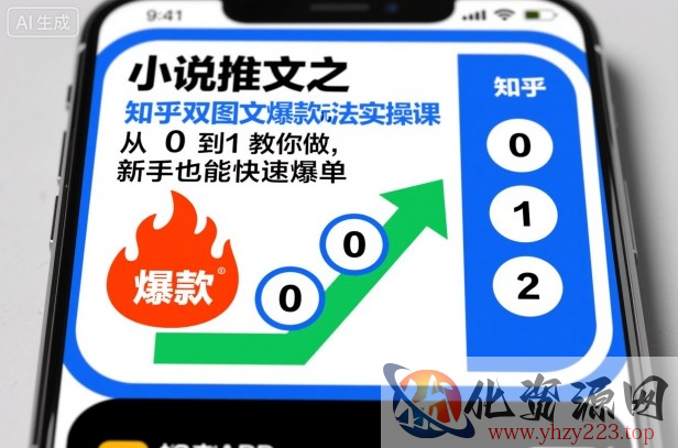小说推文之知乎双图文爆款玩法实操课，从0到1教你做，新手也能快速爆单