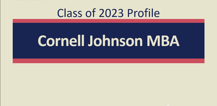 Cornell Johnson MBA录取了谁？Class of 2023 Profile 4年数据对比 知乎