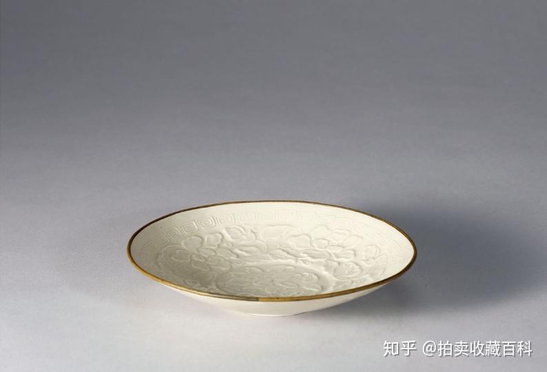 ○宋時代 北宋白定窯高足平面圓台 本物美品 極品