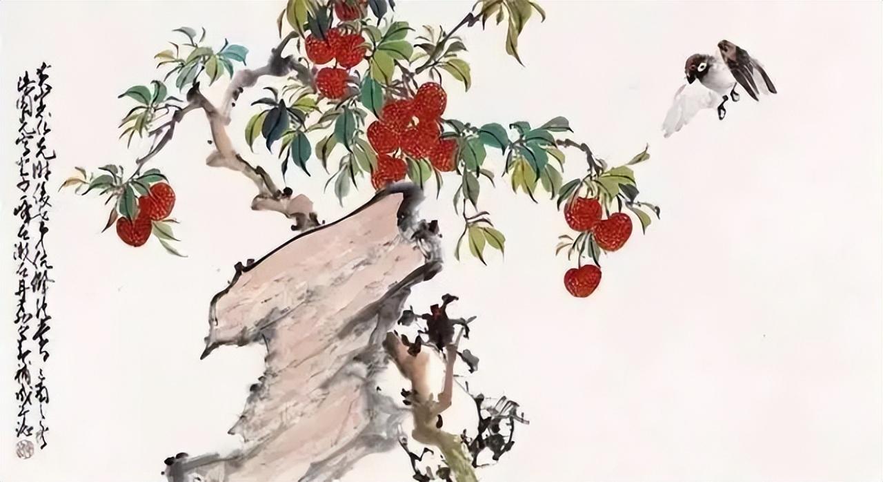 这位岭南画家的荔枝,画得很吉利! - 知乎