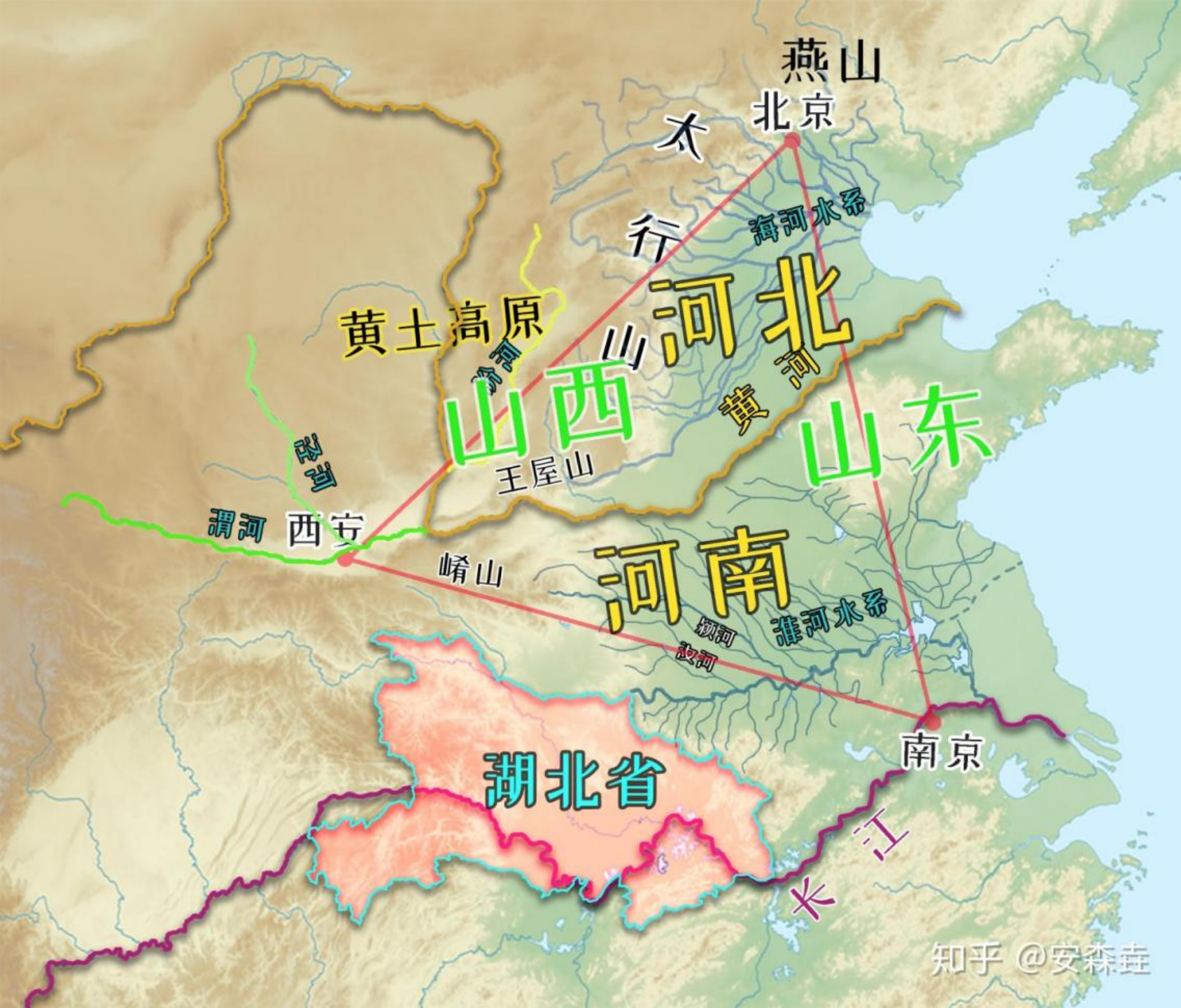 图 9：湖北省位置示意图