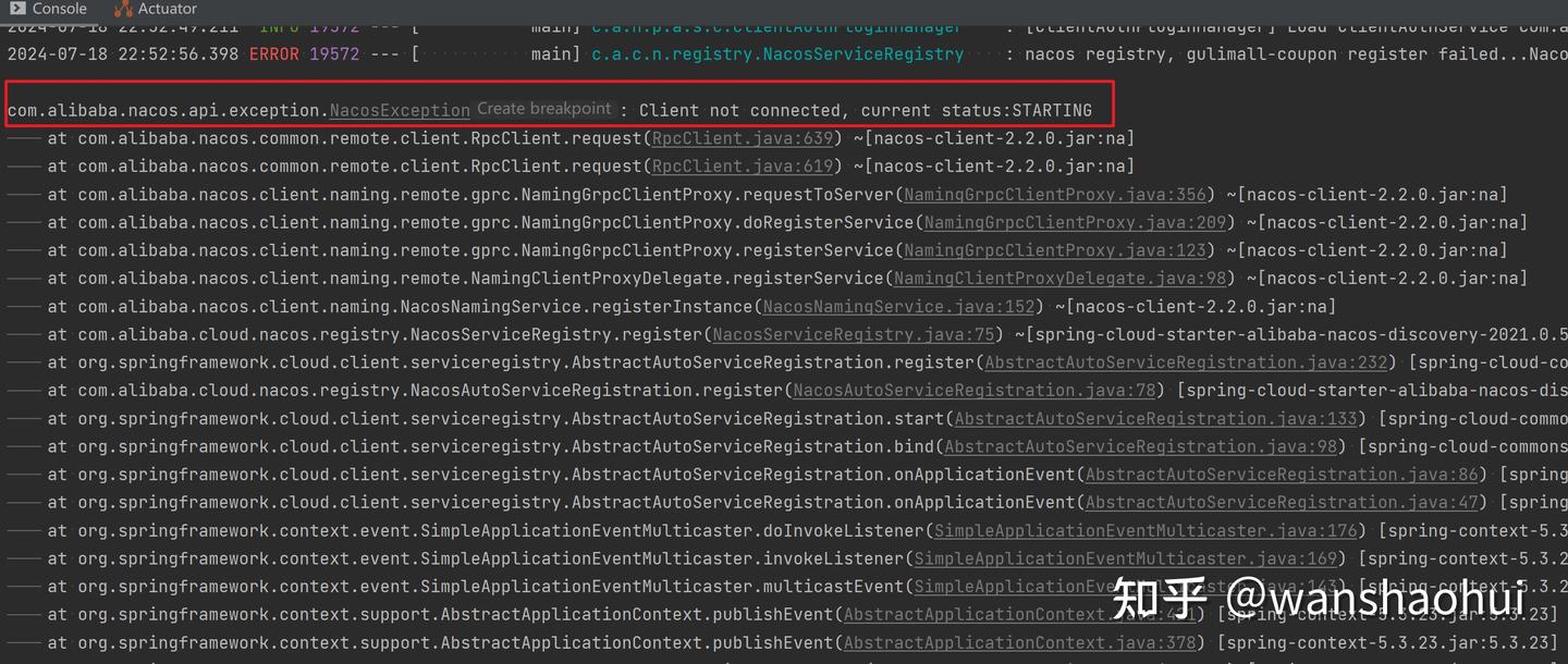 Nacos Idea nacos Client Not Connected Current Status Nacos idea nacos client not connected current status