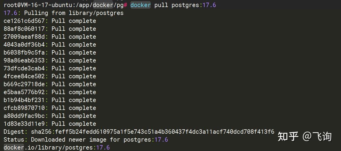 docker 安装 Postgres 17.6 - 知乎