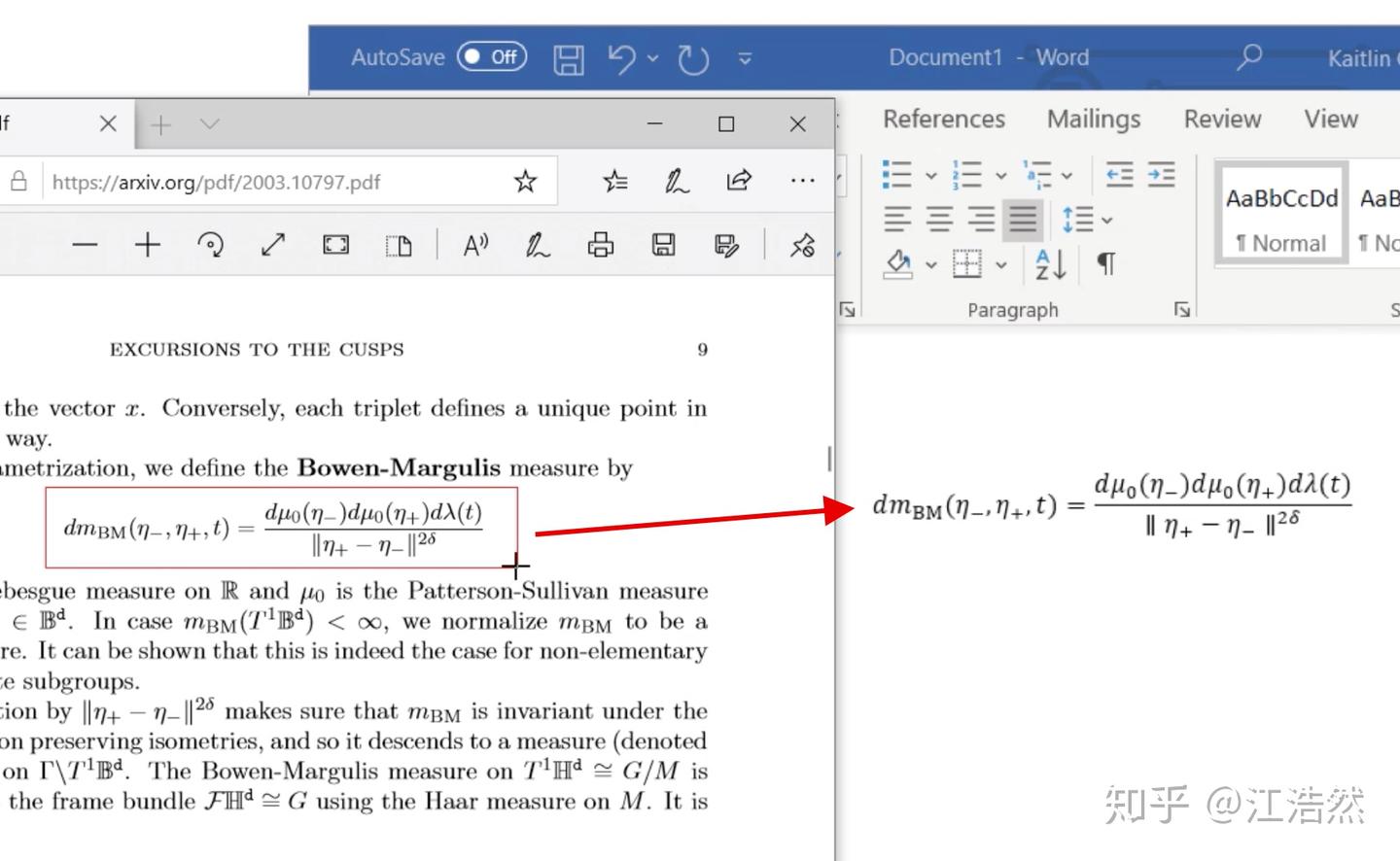 Mathpix Snip 截图识别公式插入 Microsoft Word 中——无需mathtype - 知乎