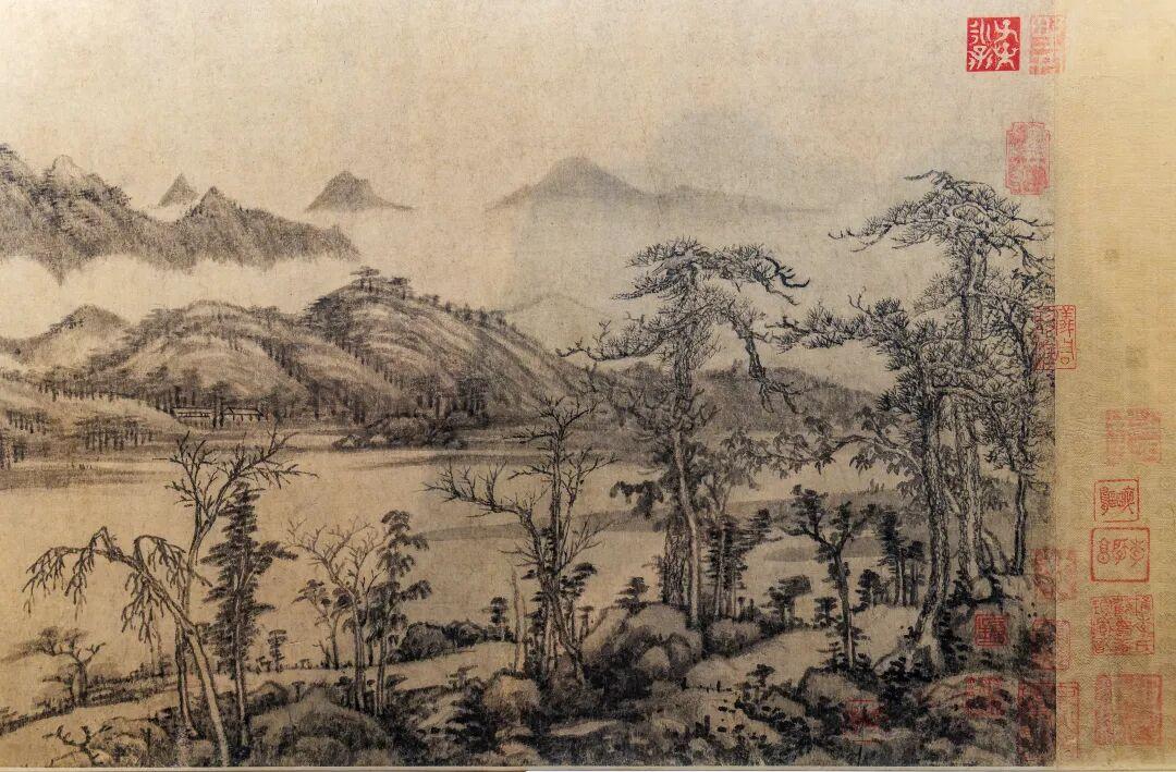 国博新晋“排队王”：元四家黄公望传世最早画作《溪山雨意图》高清赏析
