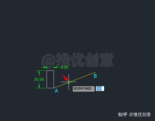 cad2020矩形陣列角度怎麼設計? - 知乎