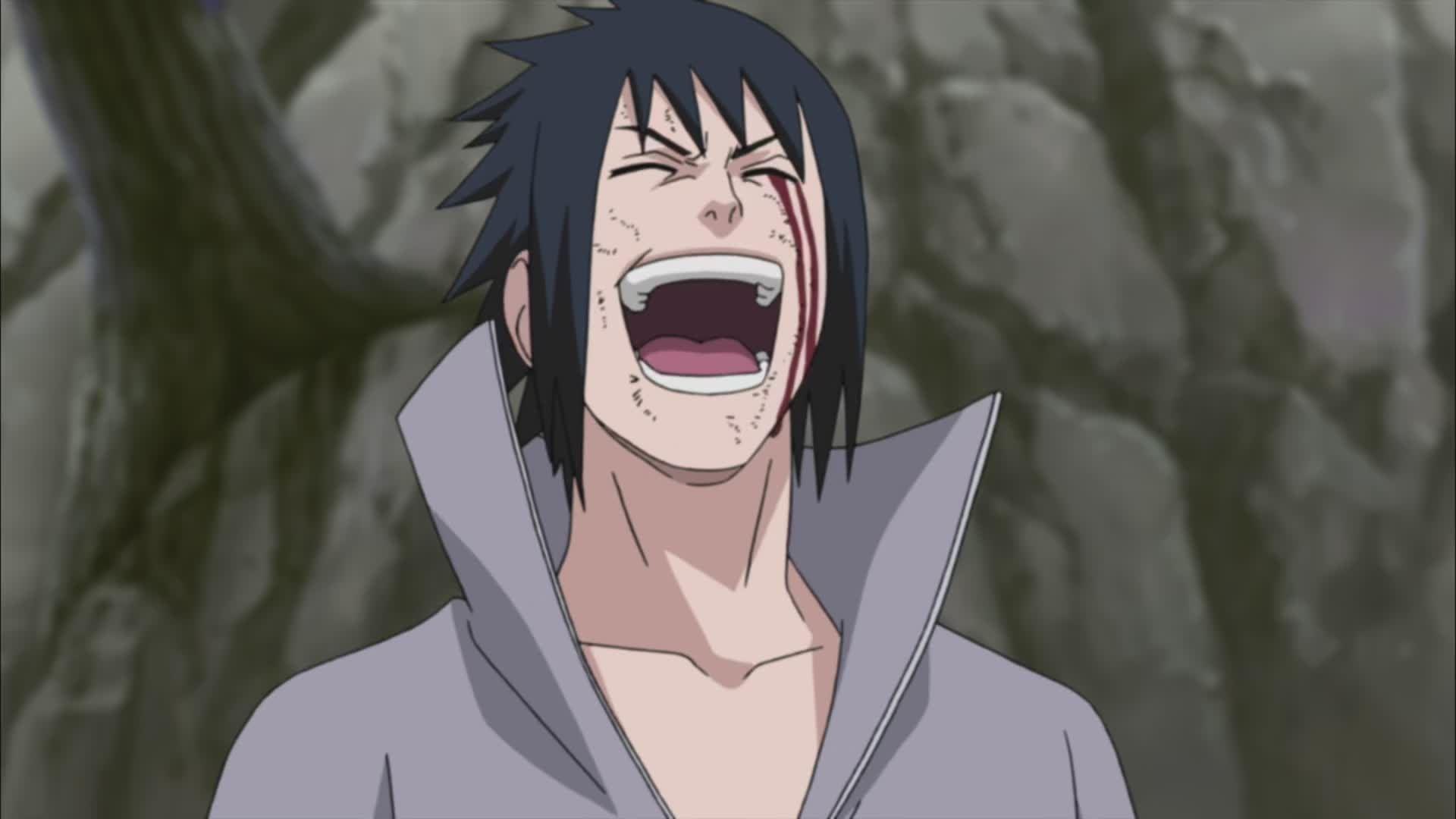 求动漫中很恶心的反派疯笑时的图片