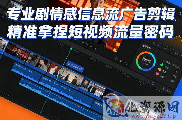 专业剧情感信息流广告剪辑，精准拿捏短视频流量密码