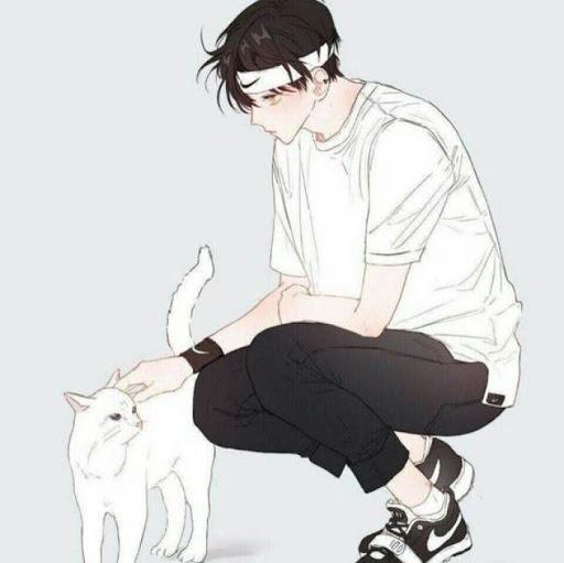 有没有好看的抱猫的男生头像