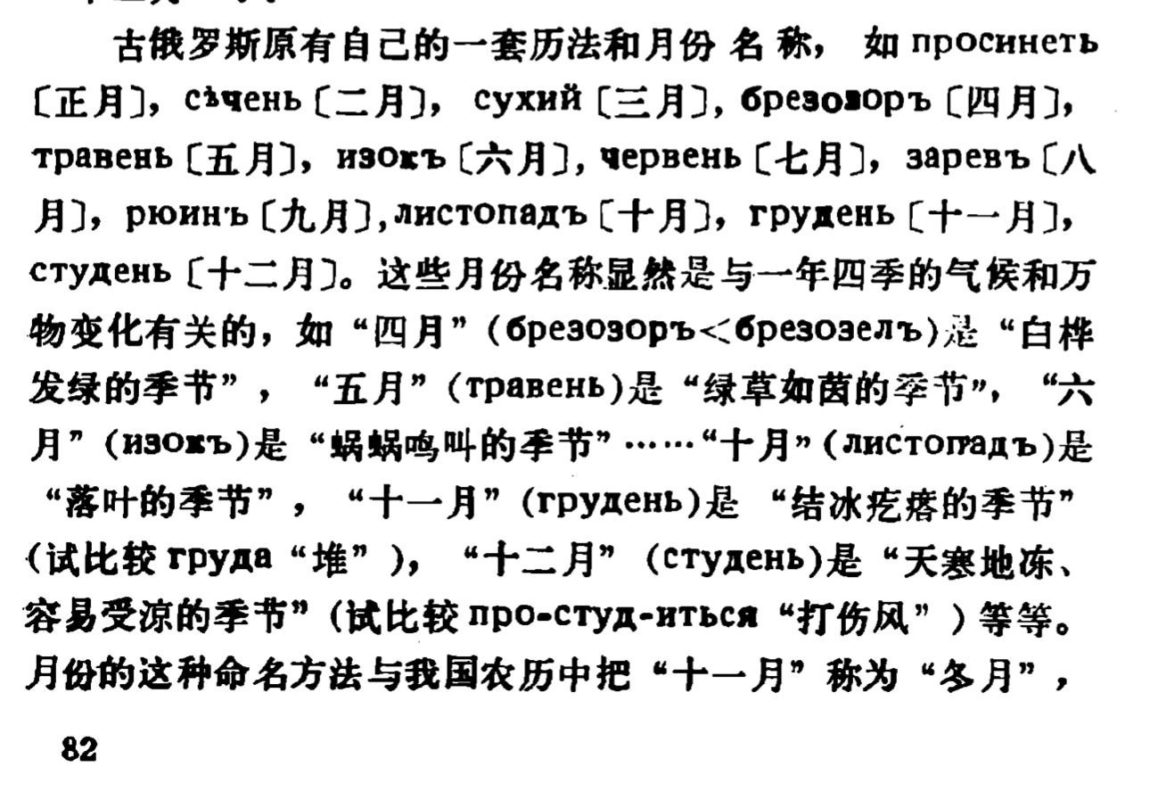 为何俄语的月份与乌克兰语的月份差异很大? - 知乎