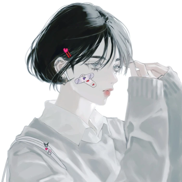 有没有短发霸气点的动漫女头像? - 知乎