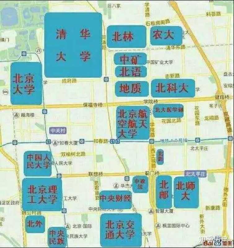 北京林业大学位置地图图片