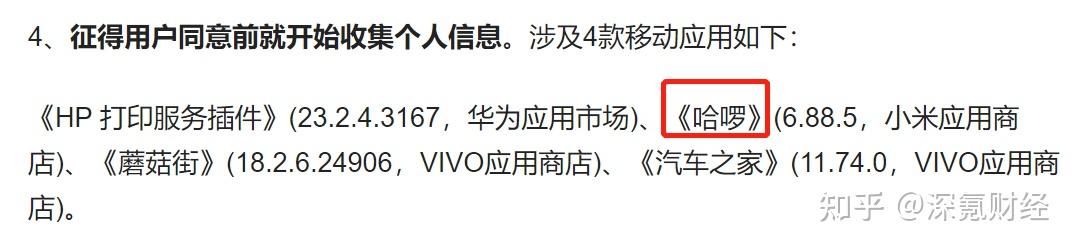 哈啰APP被曝违法违规收集信息 借钱优选导流多款网贷产品(图2)