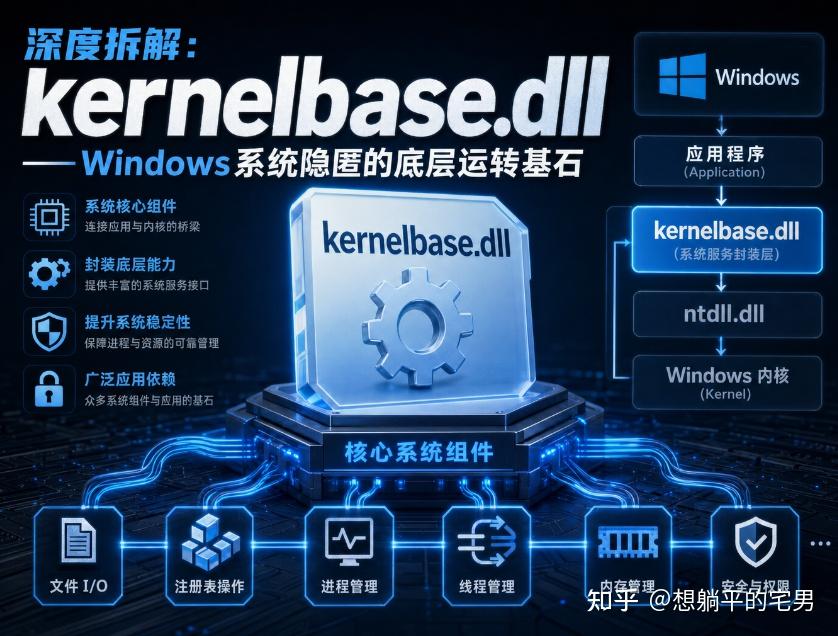 深度拆解：kernelbase.dll——Windows系统隐匿的底层运转基石 - 知乎