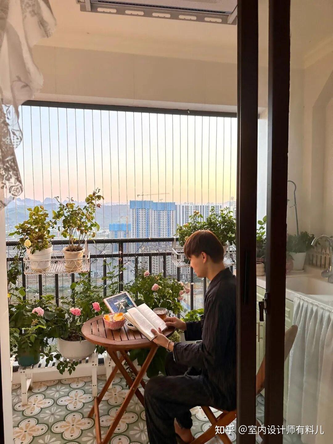 阳台封一半，留一半，完工后变成绝美双阳台，楼上邻居羡慕坏了！ - 知乎