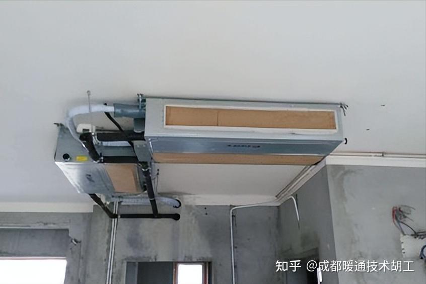 中央空调室内机安装在吊顶中,如果由于安装不规范而出现使用不正常