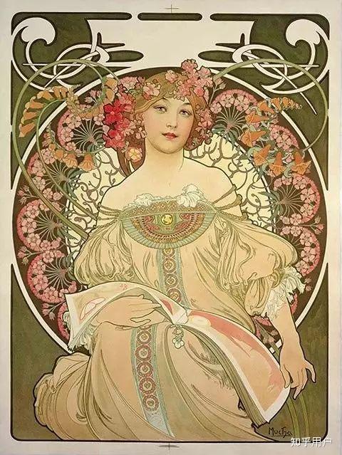 影响插画风格100年的阿尔丰斯·穆夏(Alfons Mucha)? - 知乎