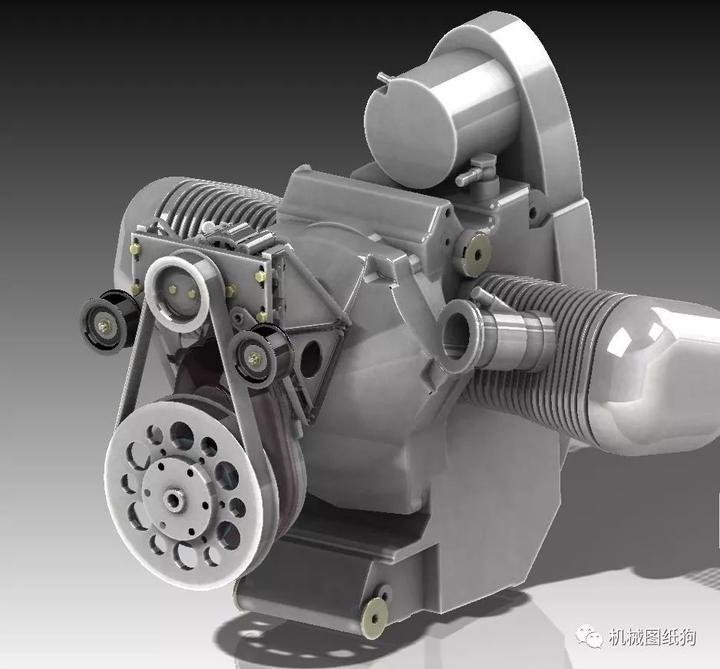 發動機電機motorbmw發動機簡易模型3d圖紙solidworks設計