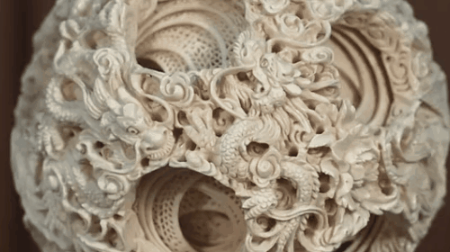 天球　多層球　中国美術 2026年最新】象牙多層球の人気アイテム - メルカリ