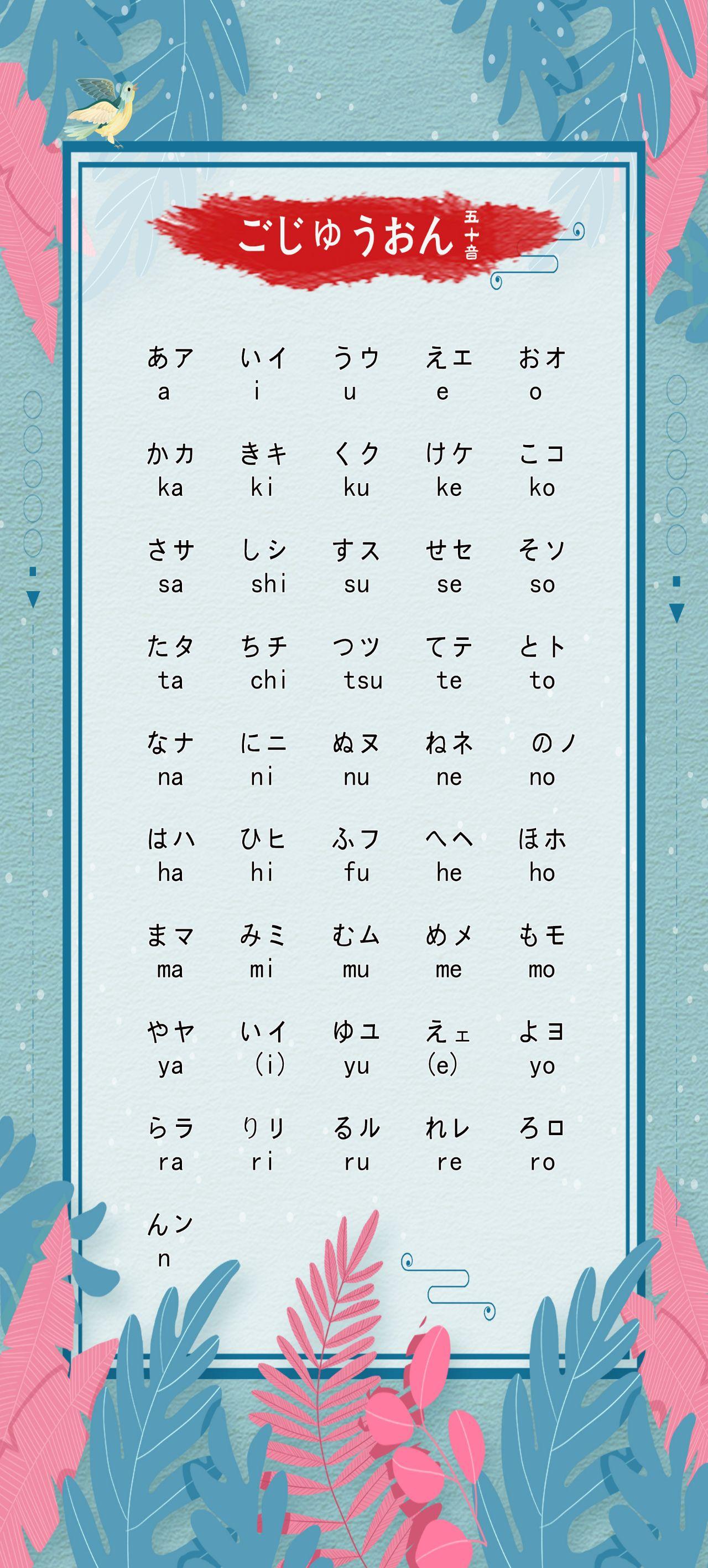 有没有日语五十音图好看的壁纸呢? 