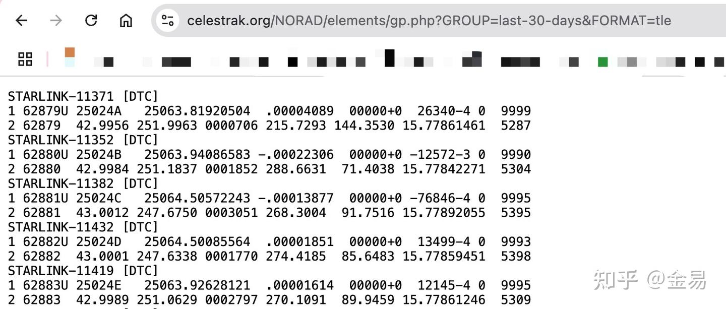 卫星实时和历史TLE数据下载介绍(space-track API) - 知乎