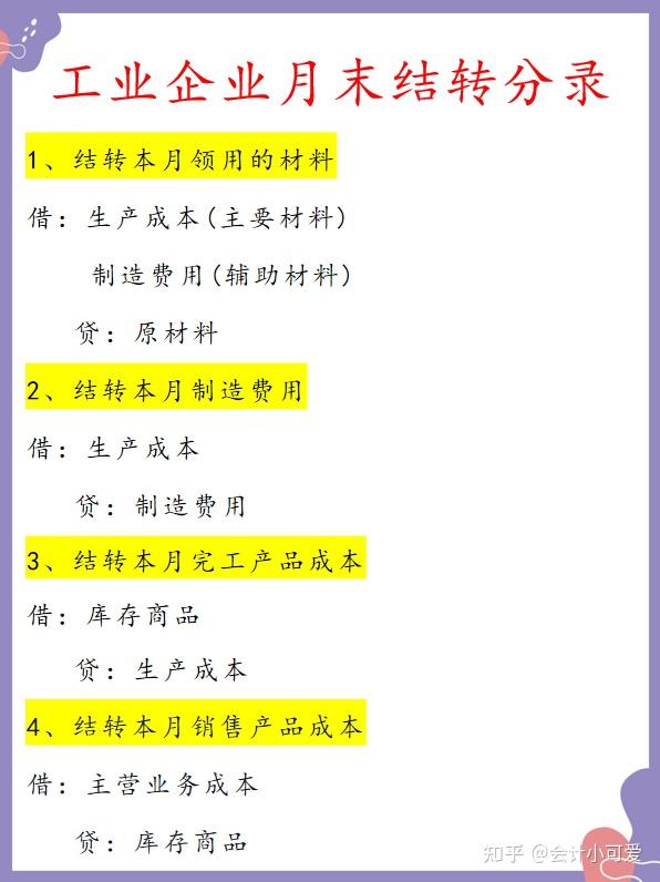 会计月末结转怎么处理? - 知乎