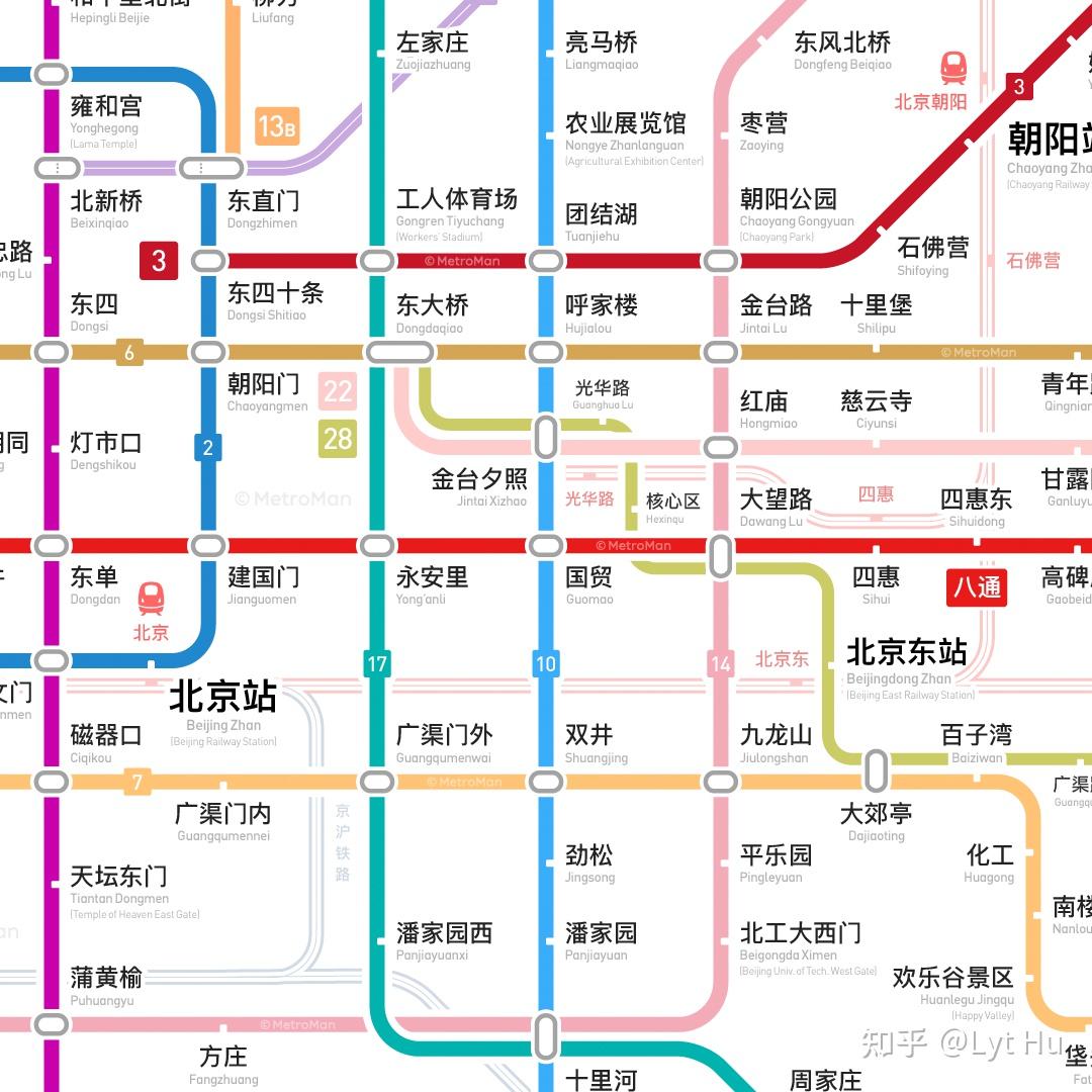北京轨道交通线路图(三期规划) - 知乎