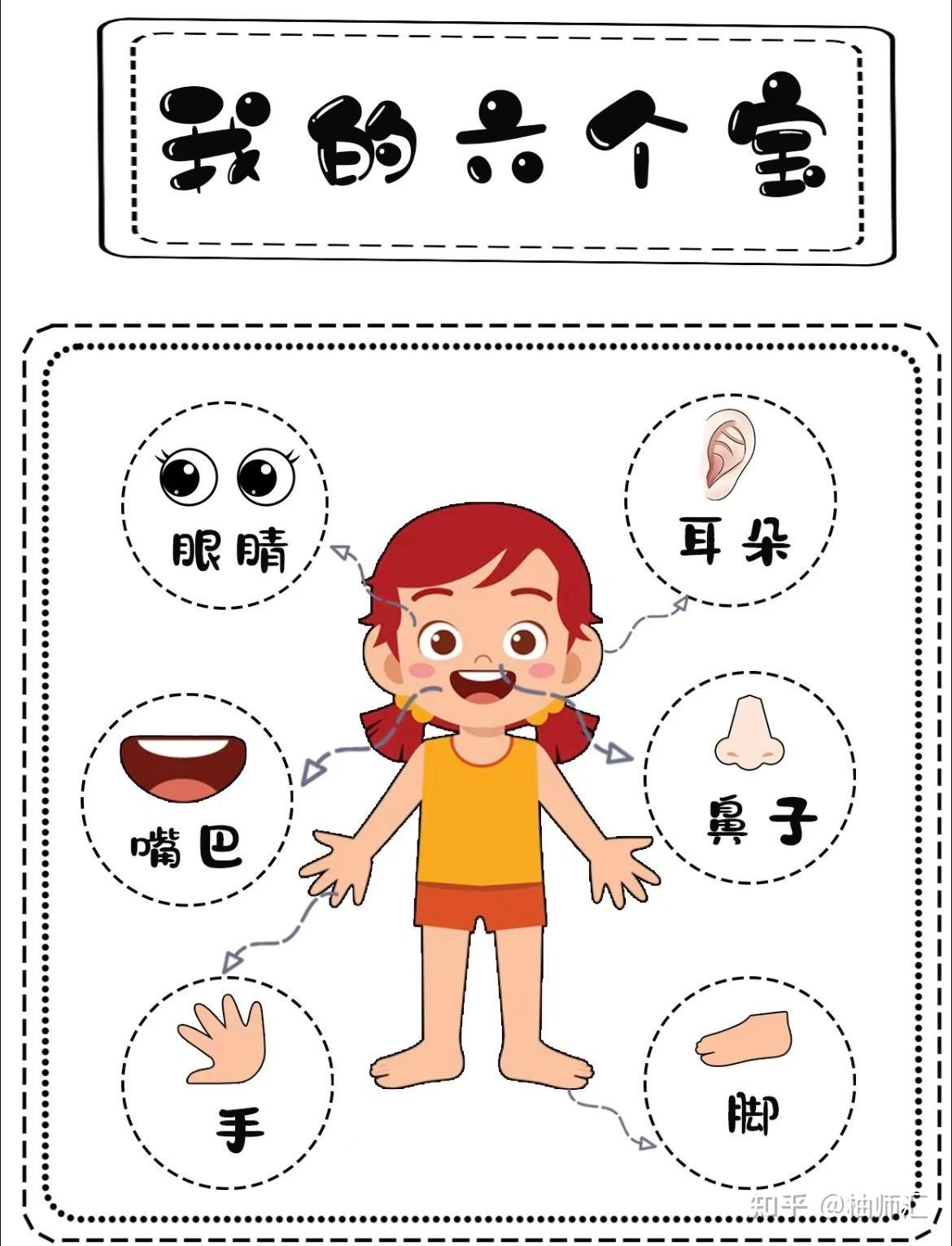 幼儿园认识五官|可直接打印使用 - 知乎