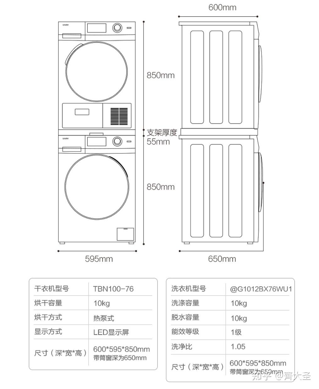 产品尺寸图对照表图片