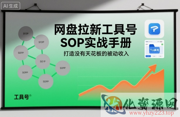 网盘拉新工具号SOP实战手册，打造没有天花板的被动收入