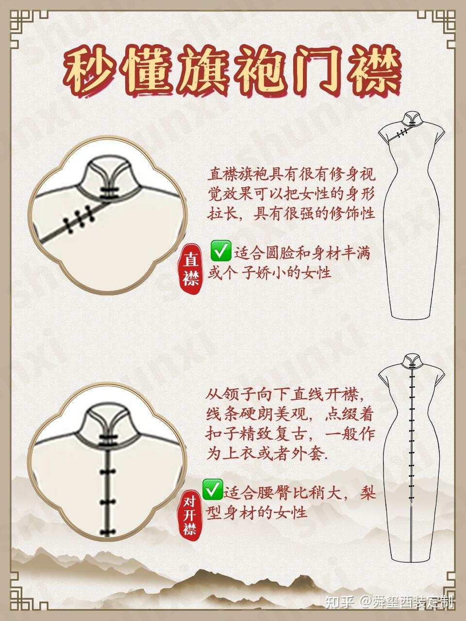旗袍干货📝门襟怎么选 - 知乎