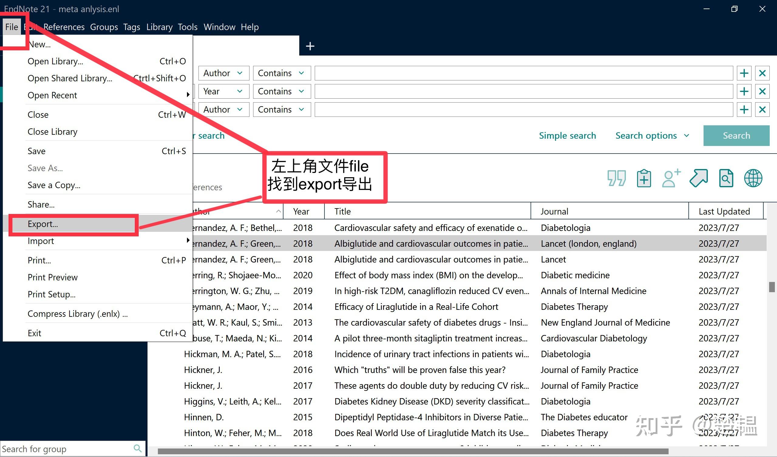 如何将从endnote中导出ris格式的文件？ - 知乎