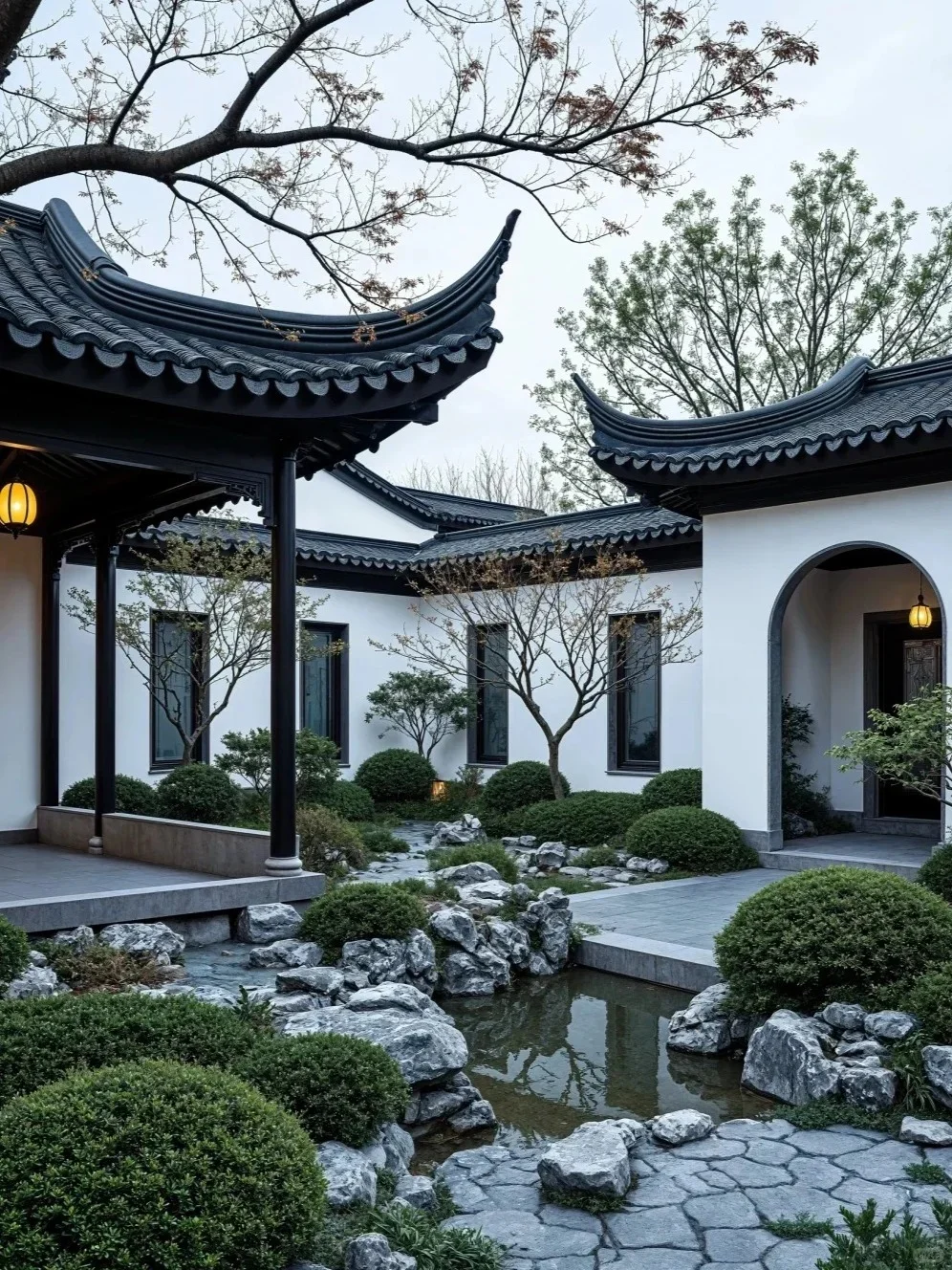 100个新中式庭院案例,一种独属于东方的顶级审美! - 知乎