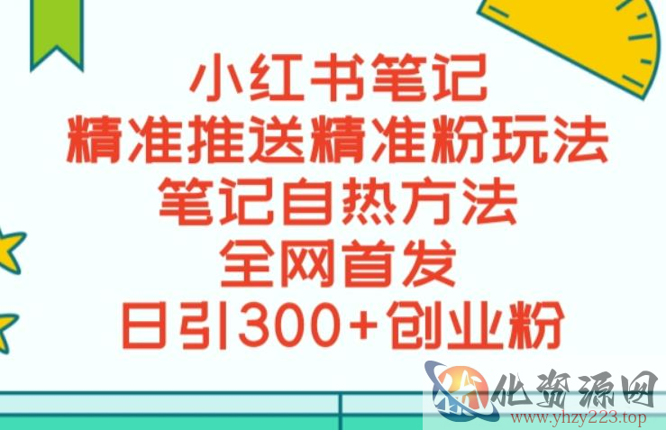 最新小红书笔记精准推送2000+精准粉，单日导流私欲最少300【脚本+教程】