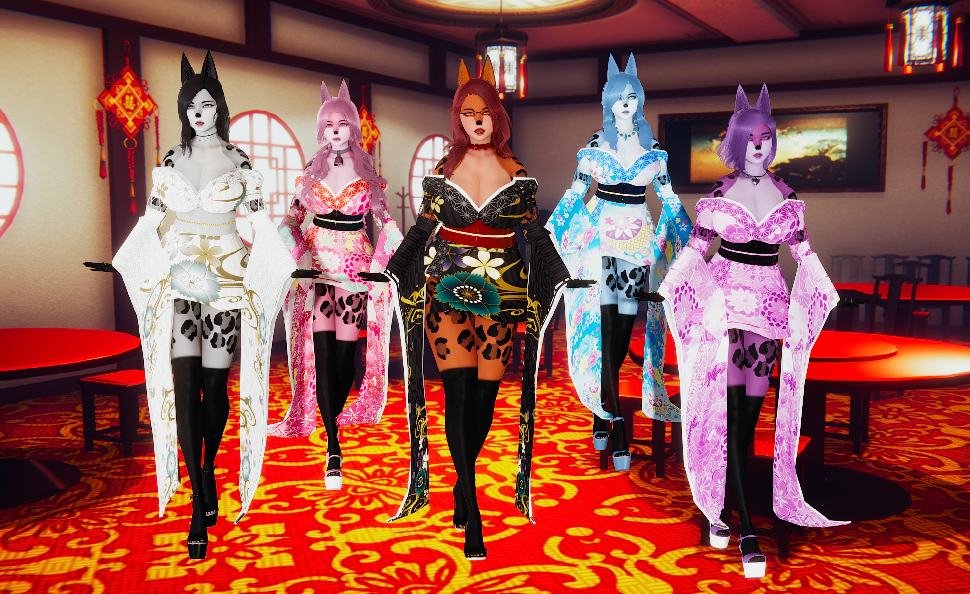 全面升级 加量不加价 furry用皮肤贴图五种颜色 附赠五套人物卡 打开新世界的大门[补档]