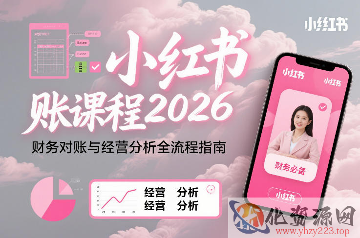 小红书对账课程2026，财务对账与经营分析全流程指南