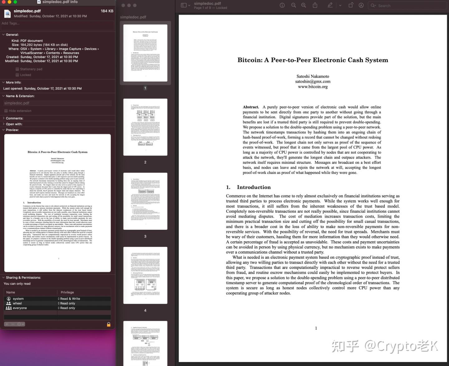 如何看待苹果在mac os系统内置了比特币白皮书？乔布斯是中本聪？ - 知乎