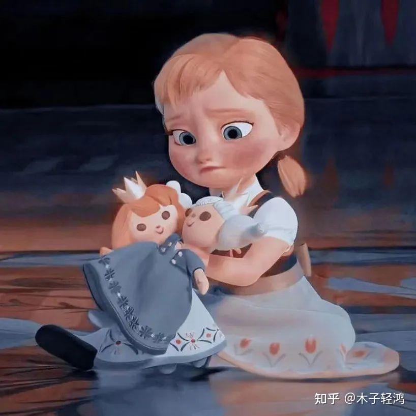 《冰雪奇缘》中安娜公主小时候适合做头像或壁纸的照片有哪些? - 知乎