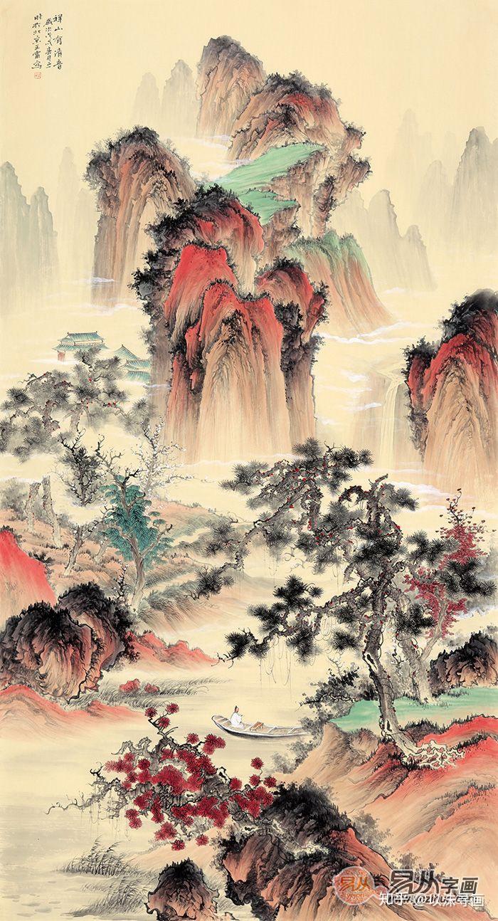 空灵隽逸 -- 中美协画家王宁国画山水画作品欣赏 - 知乎