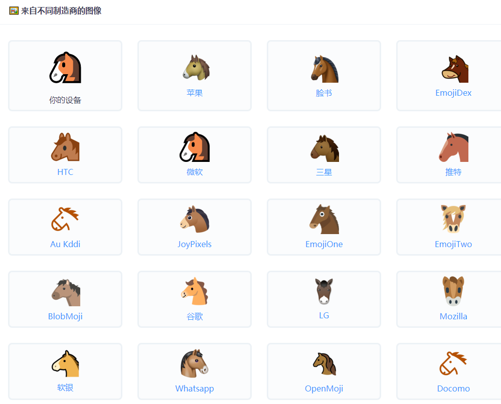 马头emoji表情包图片