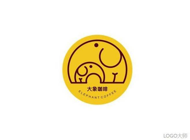 大象和字母b做成logo要怎麼結合