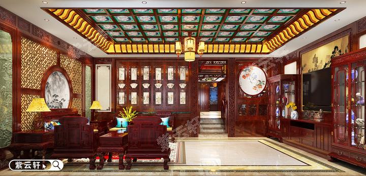 别墅中式装修,红木古色生香,传统古典美写映心之归处 - 知乎