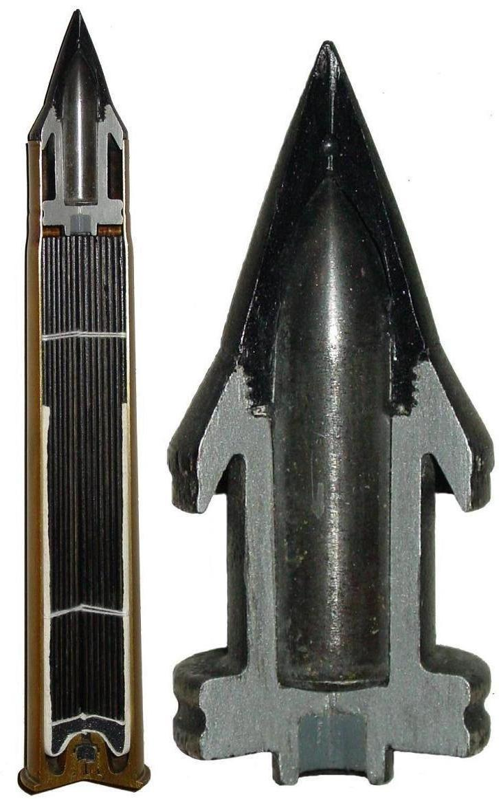 apcr硬芯穿甲弹为什么能提高杀伤力感觉与直觉不符呀