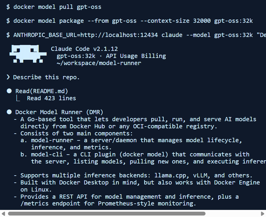 使用 Docker Model Runner 在本地运行 Claude Code - 知乎