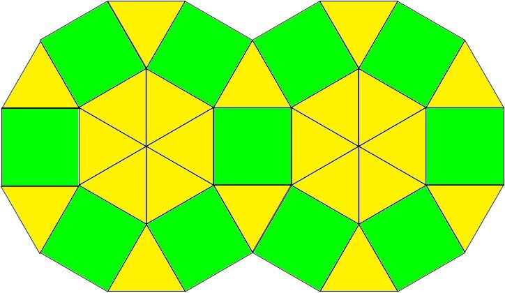 如何用正四边形 正六边形铺满欧氏平面? - 知乎